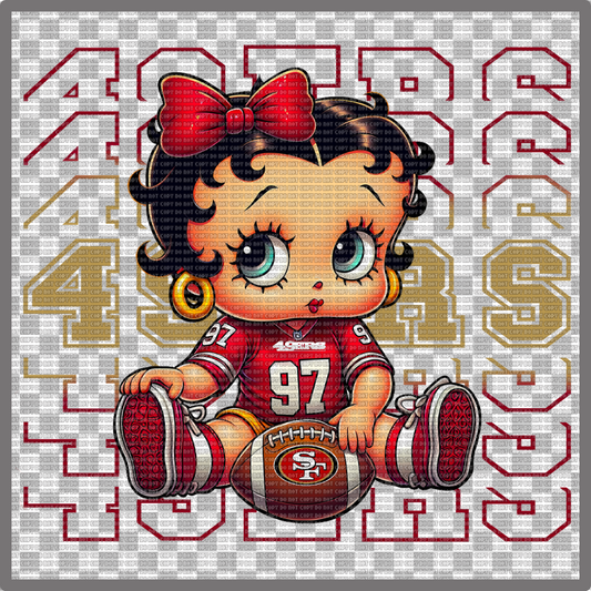 FOOTBALL BETTY B 49ERS DTF TRANSFER