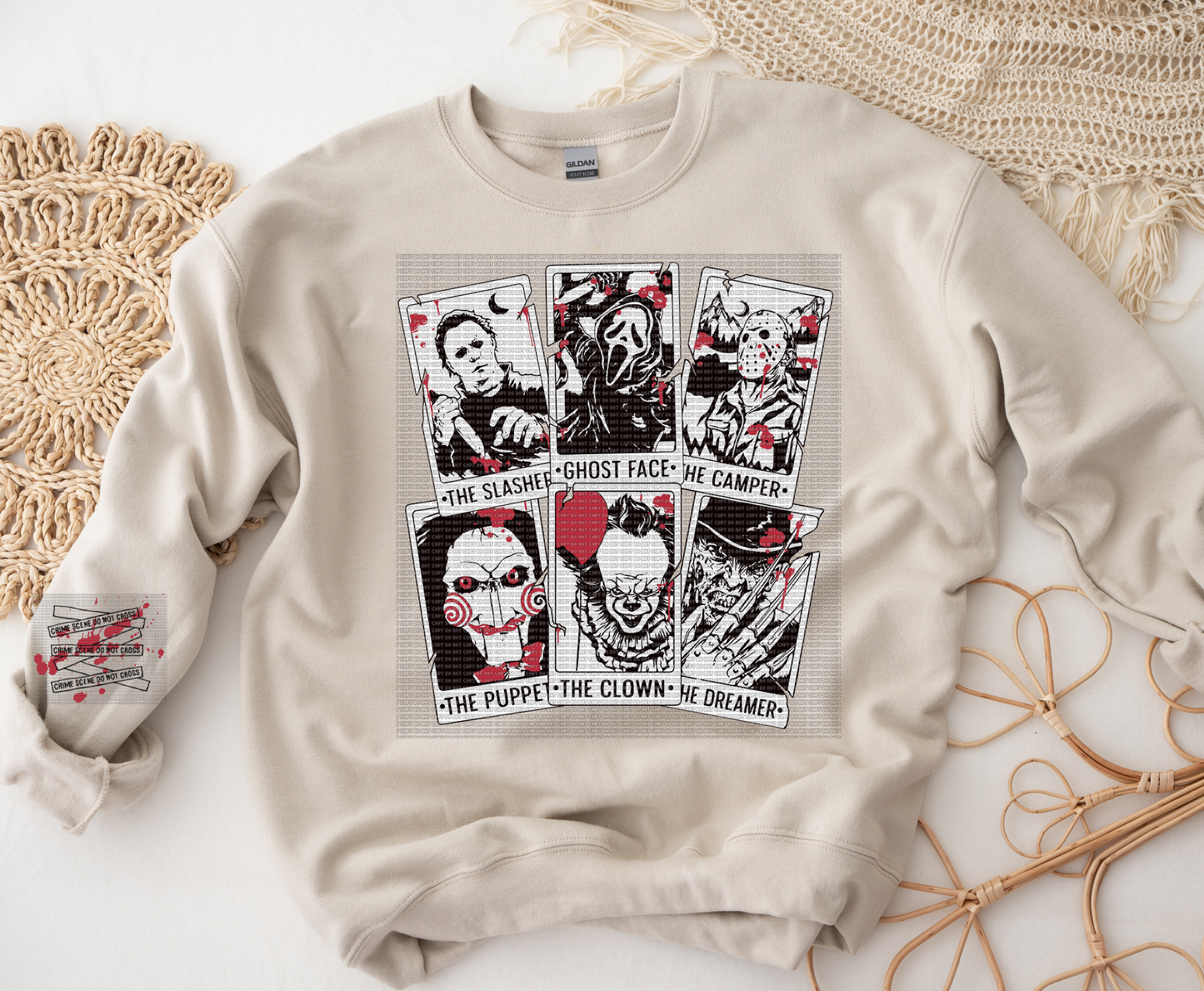 Horror Tarot Cards Crewneck