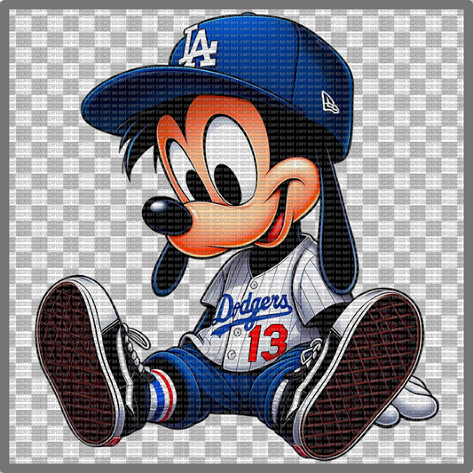 DODGERS BASEBALL GOOFY DTF TRANSFER